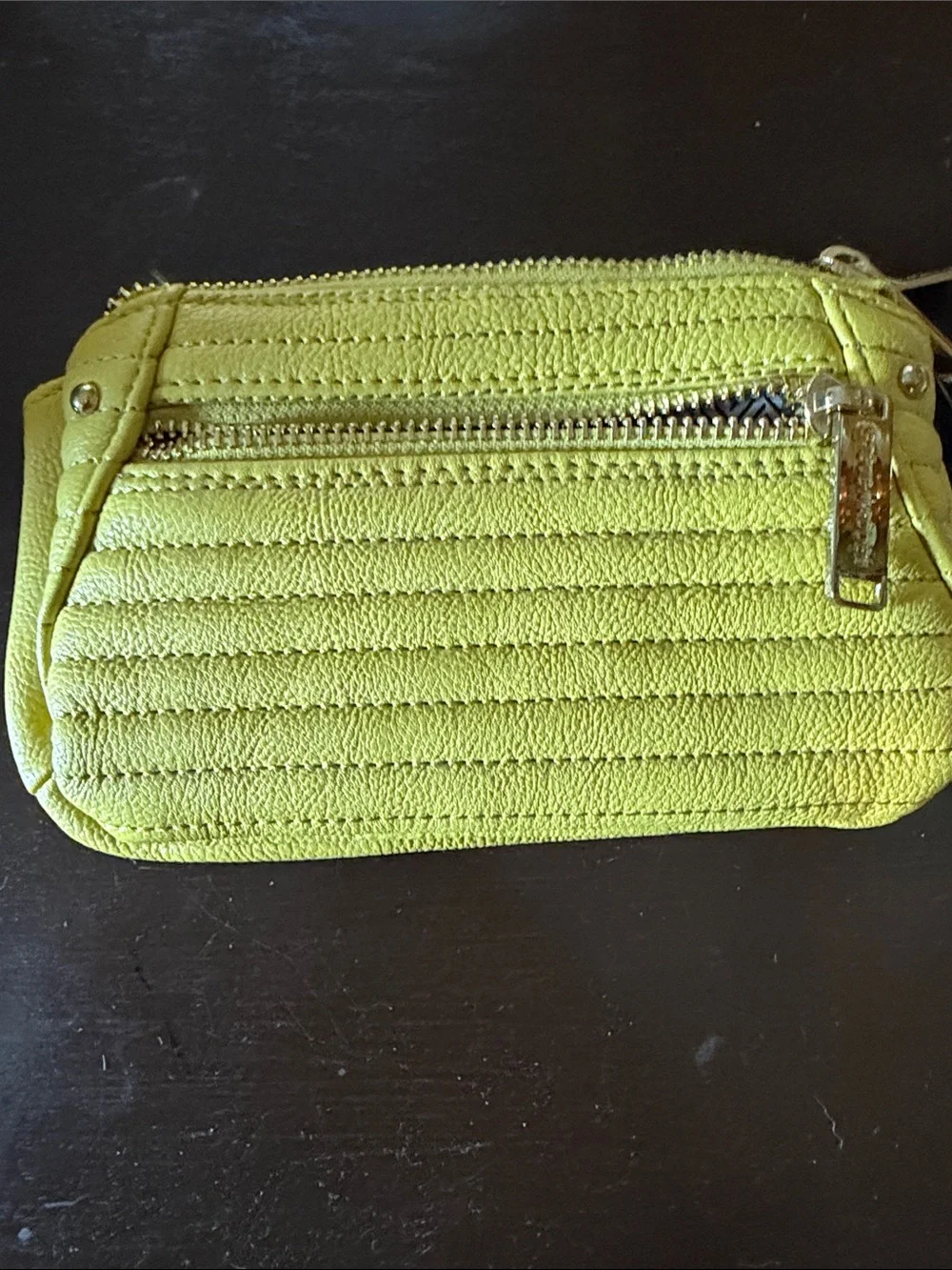 Steve Madden Quilted Yellow Wallet